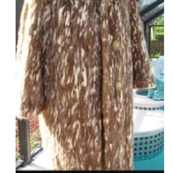 GLAMOUR ~VINTAGE HAZEL EMBA MINK FUR FULL LENGTH COAT~MINK COLLAR SIZE:LG-XLARGE - Picture 12 of 16